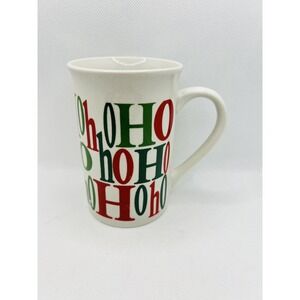Royal Norfolk Ho Ho Ho Mug Red & Green Christmas Holiday Coffee & Tea‎ Mug